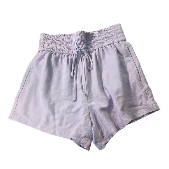 Nordstrom Open Edit Light Purple High Rise Drawstring Shorts Size Small - Picture 1 of 3